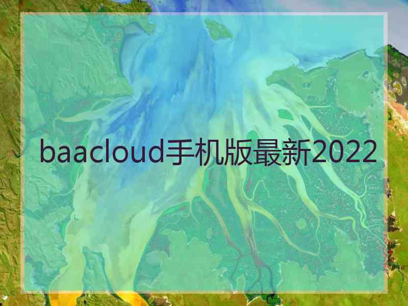 baacloud手机版最新2022