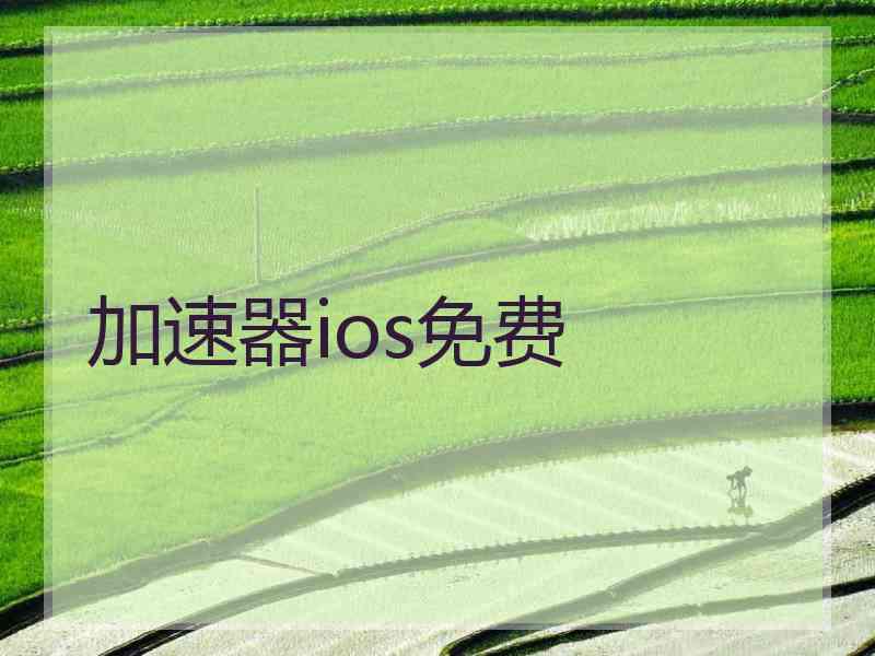 加速器ios免费