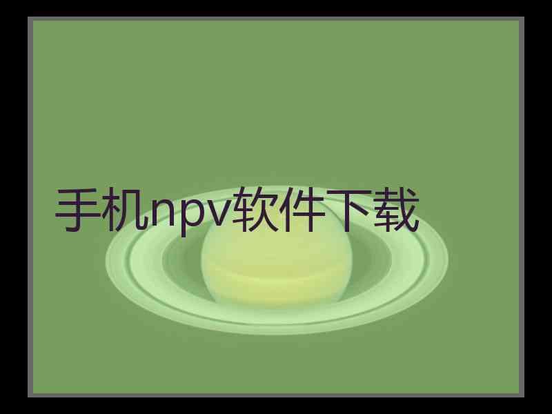 手机npv软件下载