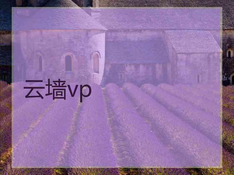 云墙vp