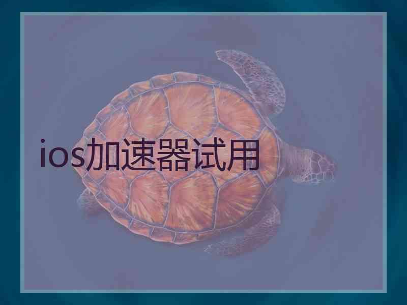 ios加速器试用
