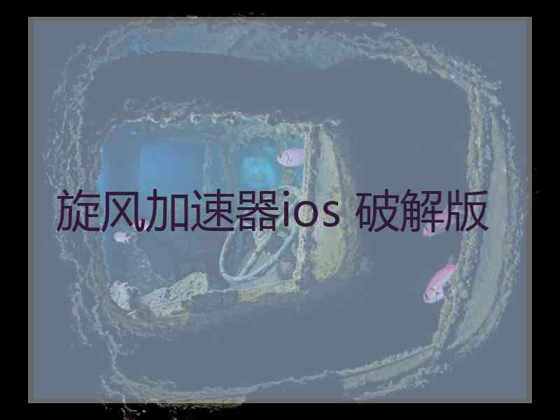 旋风加速器ios 破解版