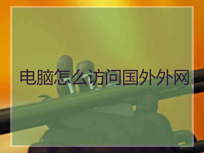 电脑怎么访问国外外网