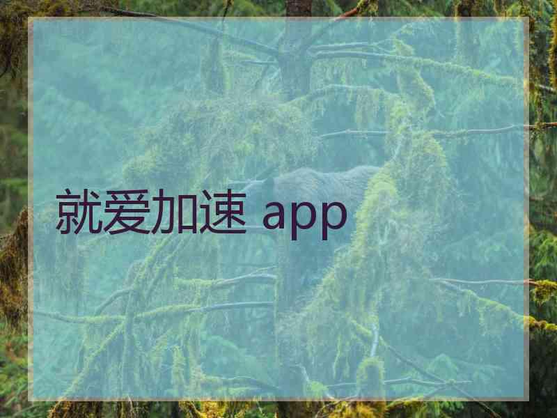 就爱加速 app