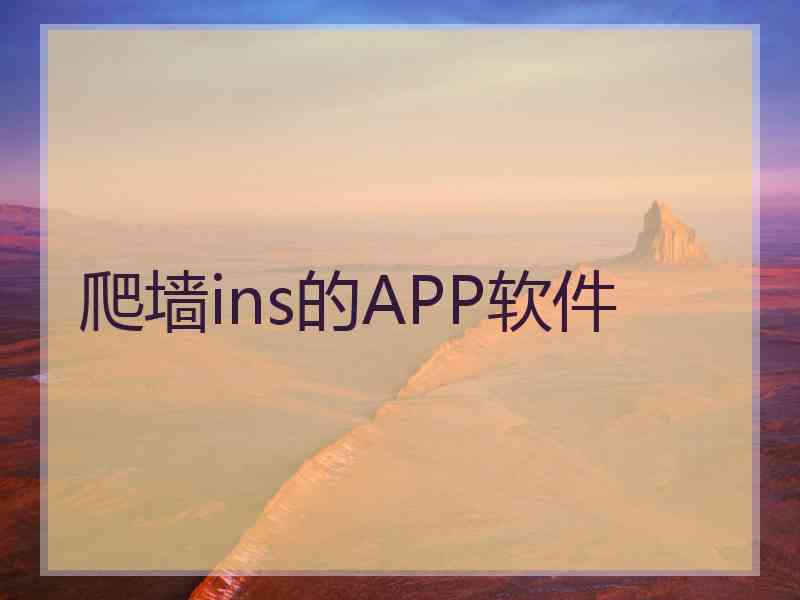 爬墙ins的APP软件