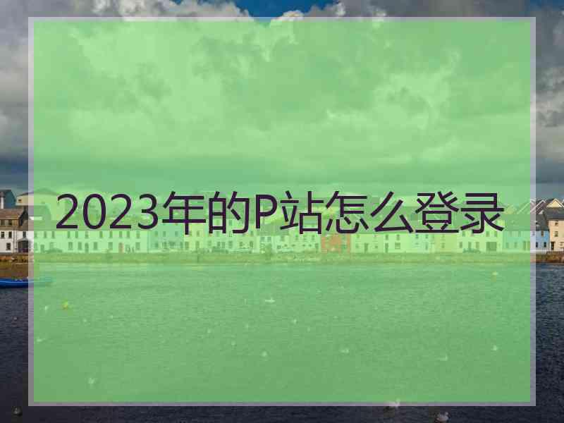 2023年的P站怎么登录