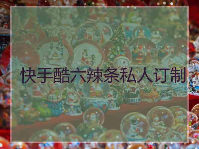 快手酷六辣条私人订制