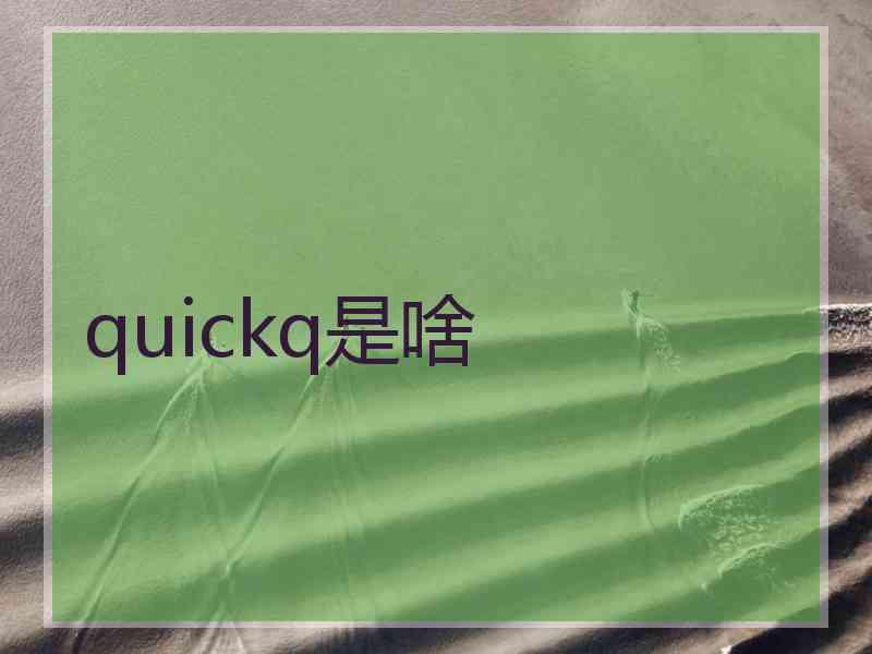 quickq是啥