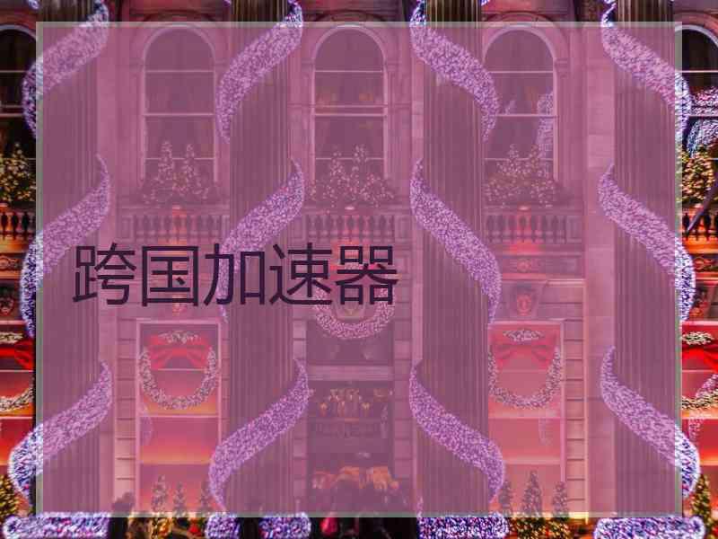 跨国加速器