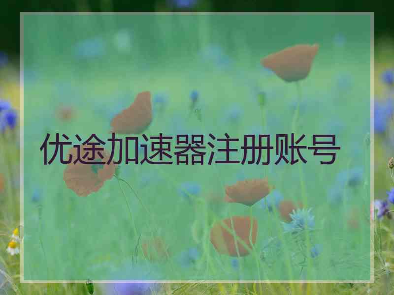 优途加速器注册账号