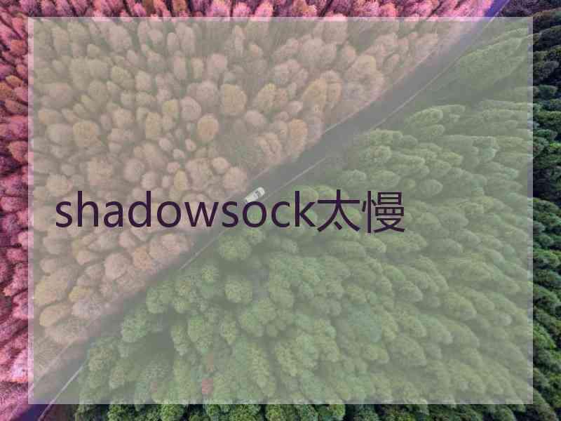 shadowsock太慢