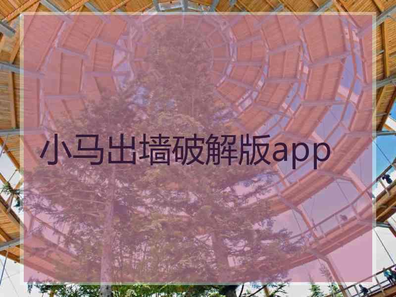 小马出墙破解版app