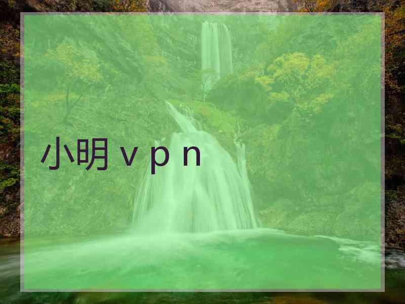 小明 v p n