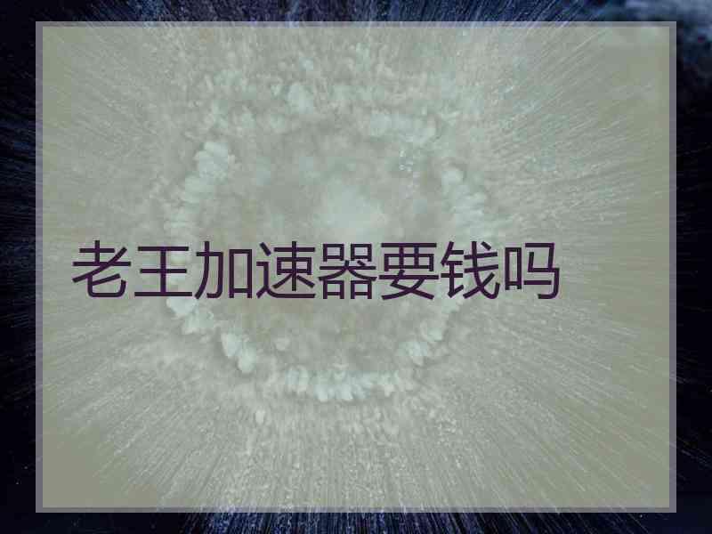 老王加速器要钱吗