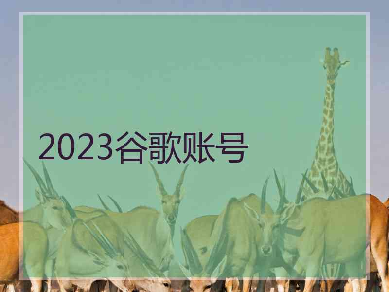 2023谷歌账号