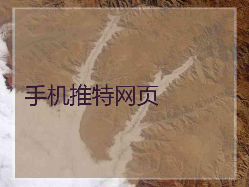 手机推特网页