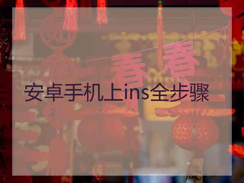 安卓手机上ins全步骤