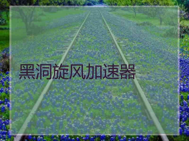 黑洞旋风加速器