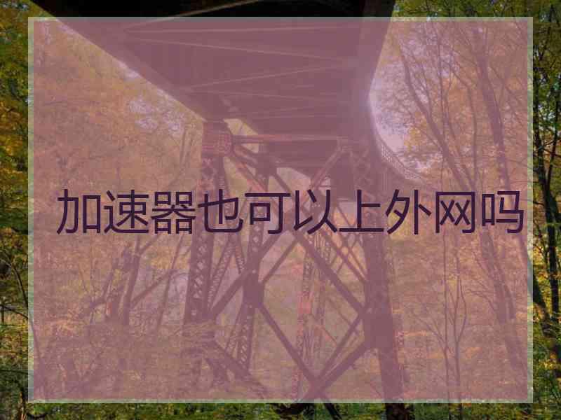 加速器也可以上外网吗