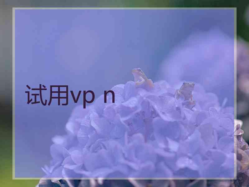 试用vp n