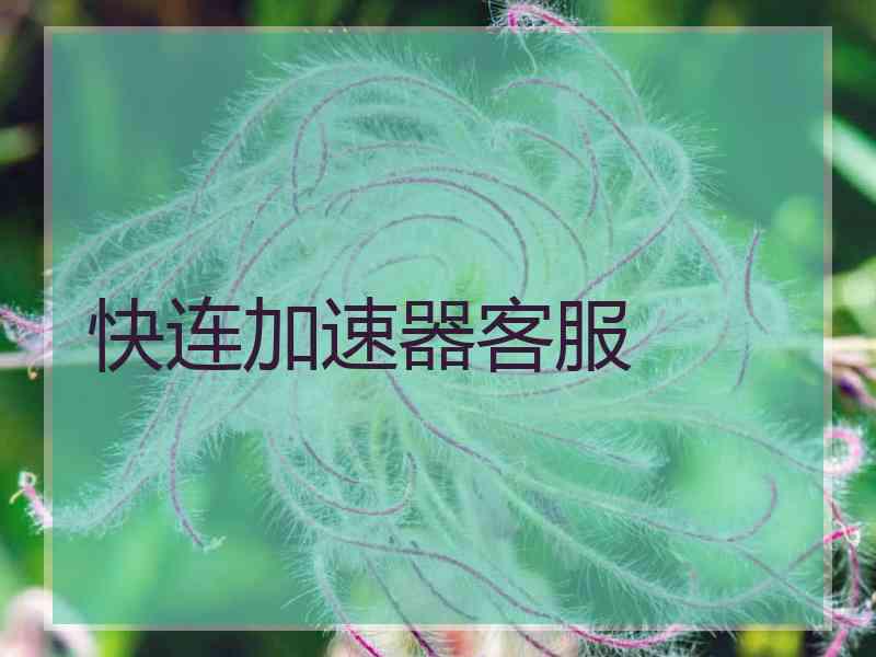 快连加速器客服