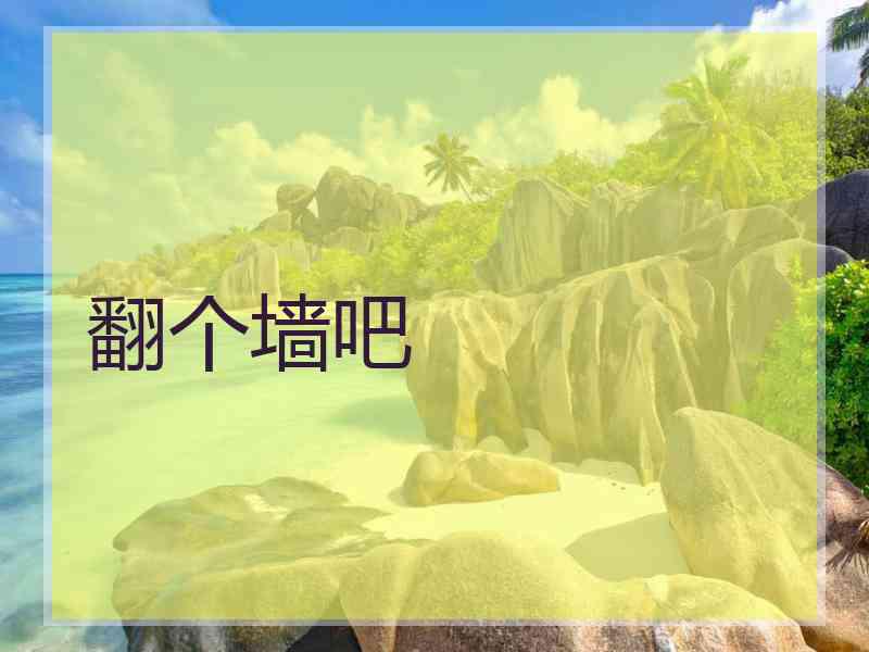 翻个墙吧