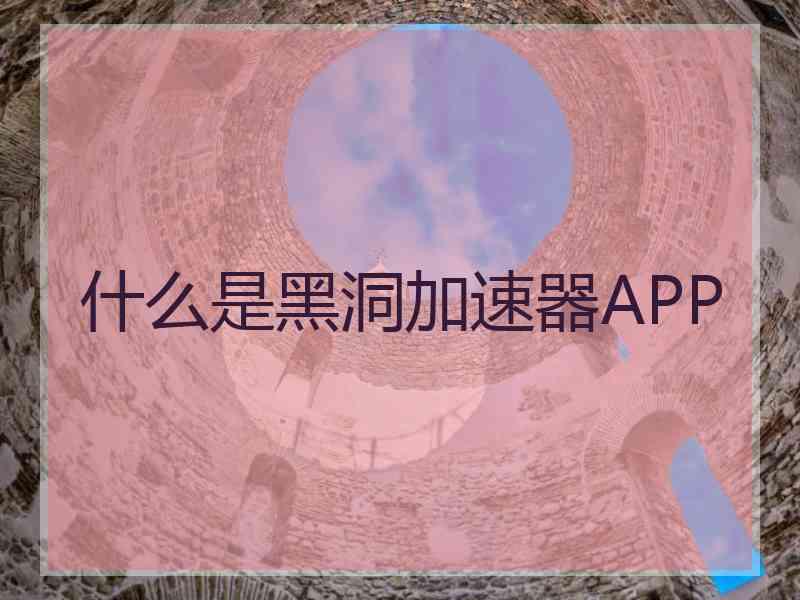 什么是黑洞加速器APP