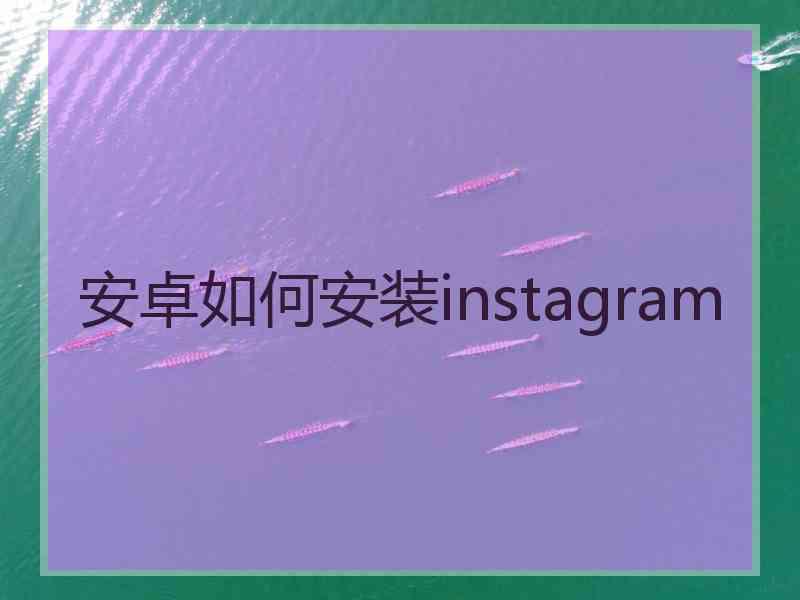安卓如何安装instagram