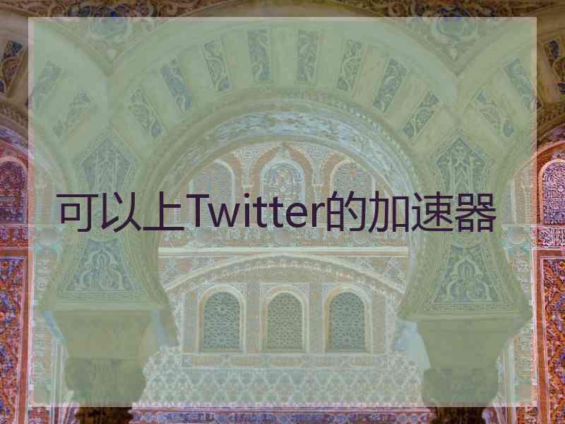 可以上Twitter的加速器