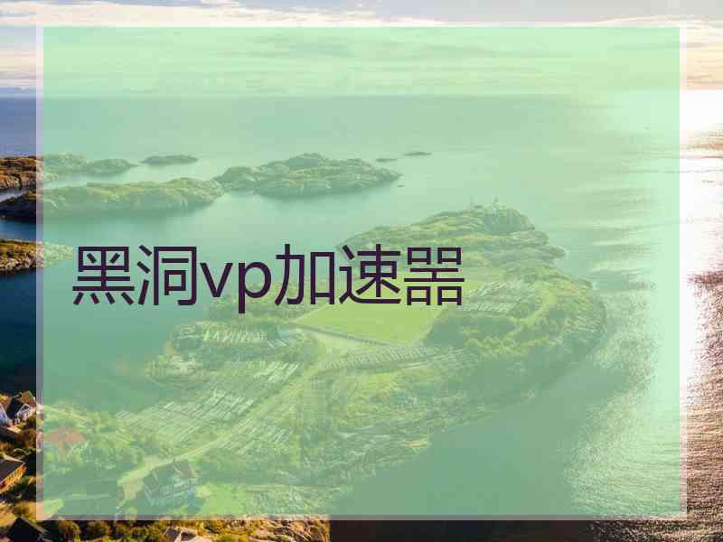 黑洞vp加速噐
