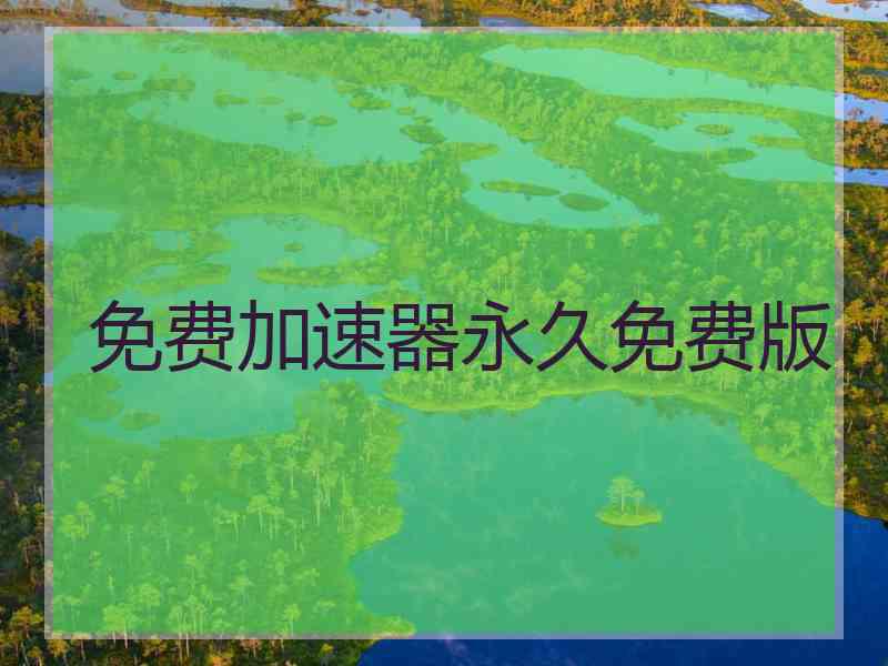 免费加速器永久免费版