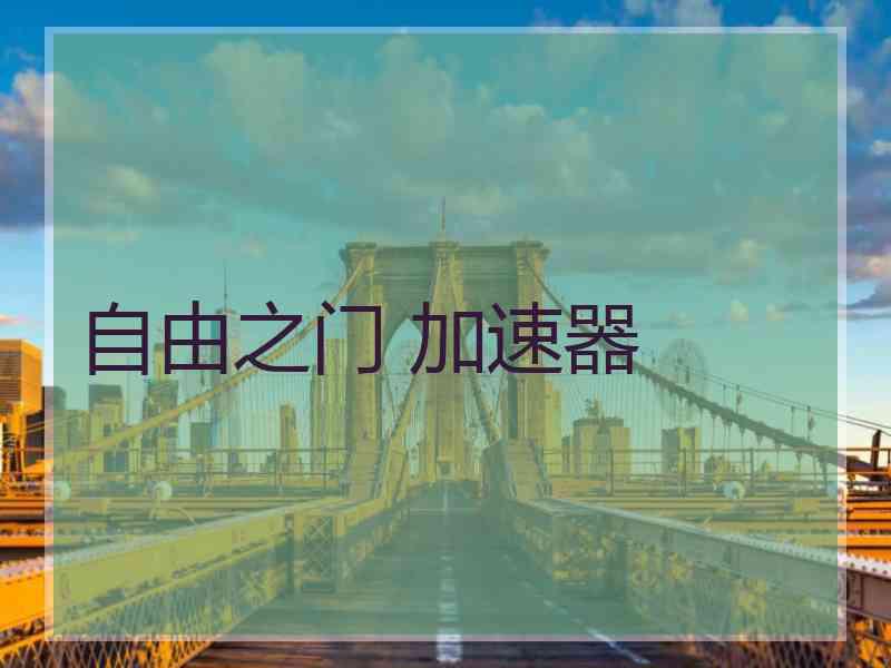 自由之门 加速器