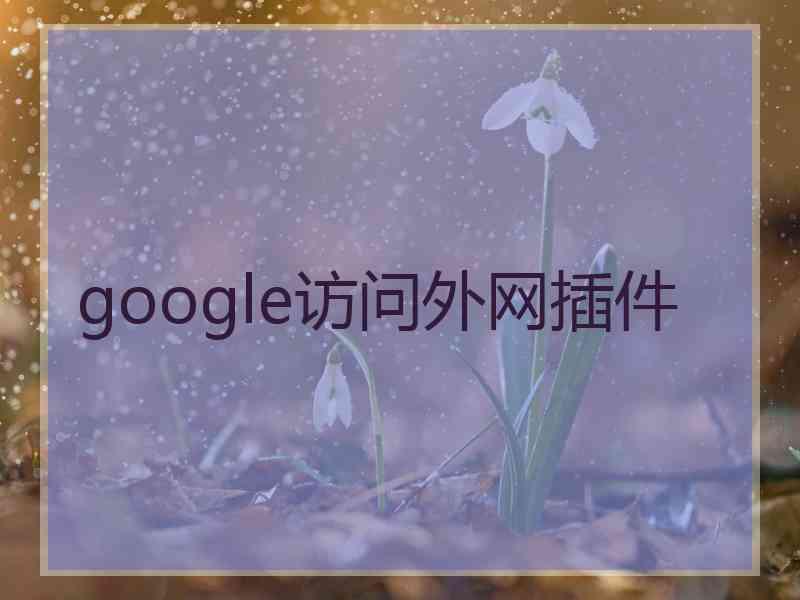 google访问外网插件