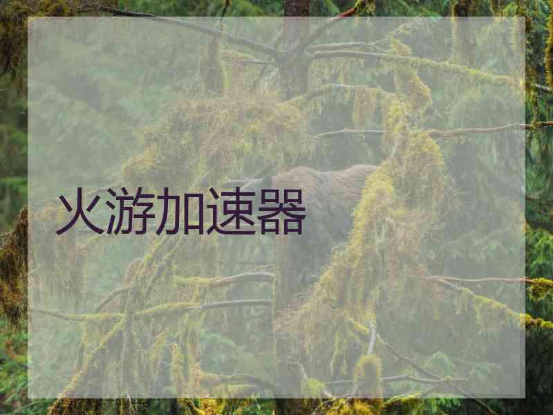 火游加速器