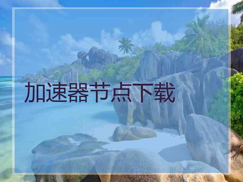 加速器节点下载