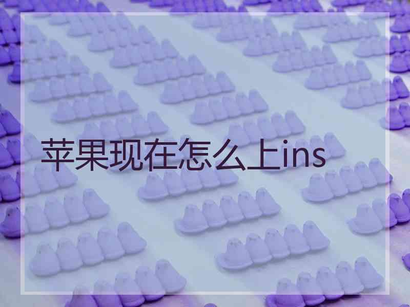 苹果现在怎么上ins