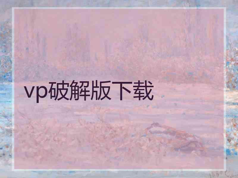 vp破解版下载