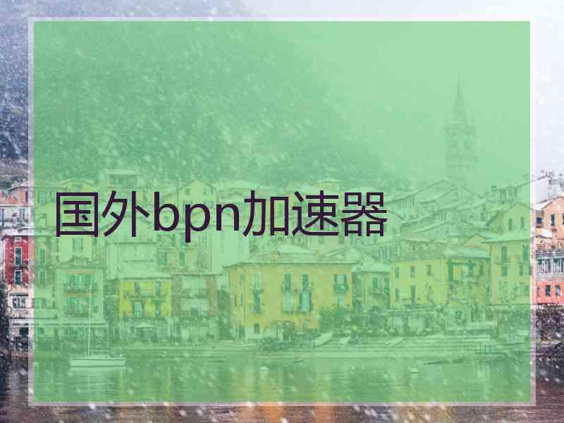 国外bpn加速器