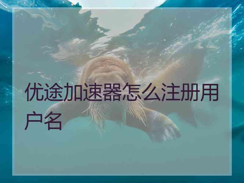 优途加速器怎么注册用户名