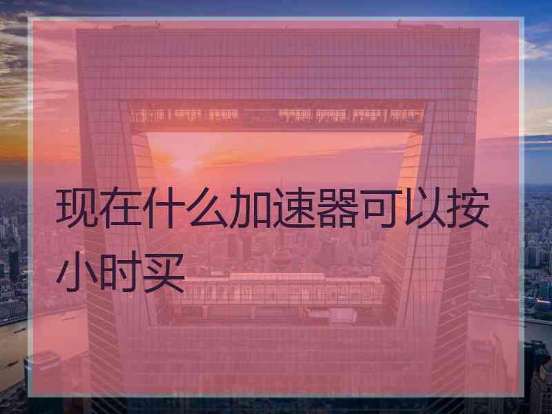 现在什么加速器可以按小时买