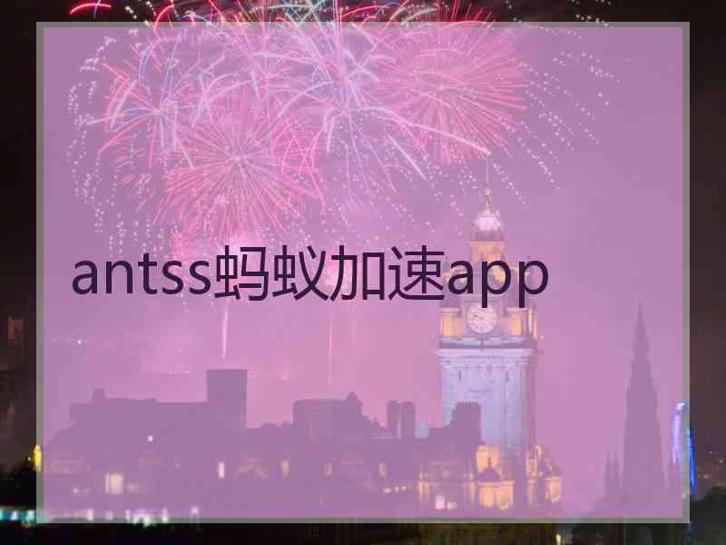 antss蚂蚁加速app