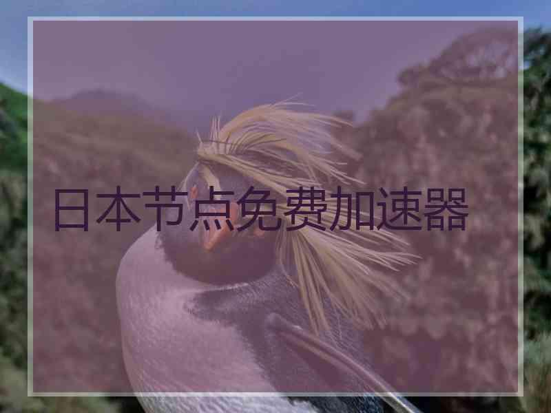 日本节点免费加速器