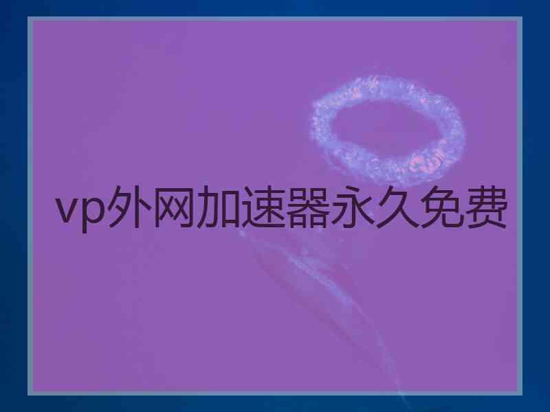 vp外网加速器永久免费