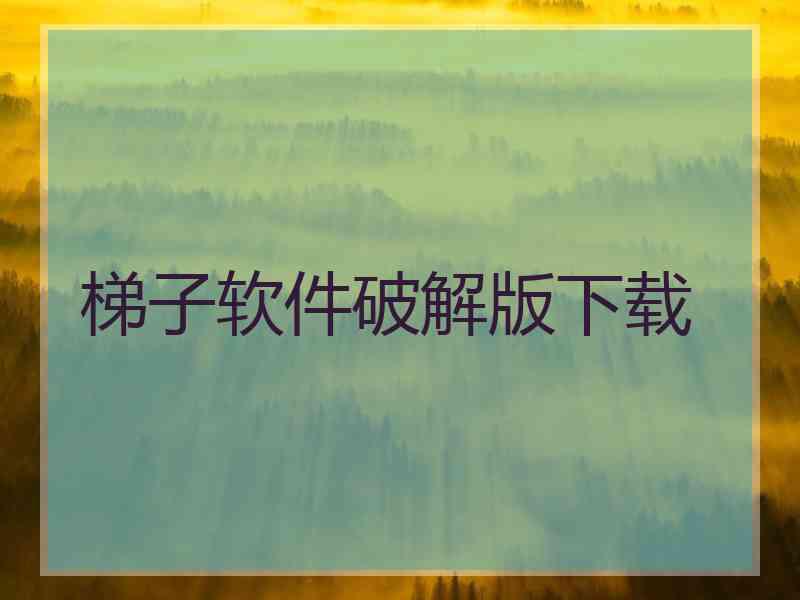梯子软件破解版下载