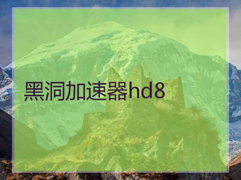 黑洞加速器hd8