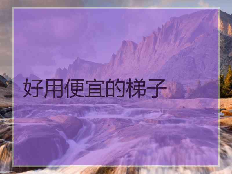 好用便宜的梯子