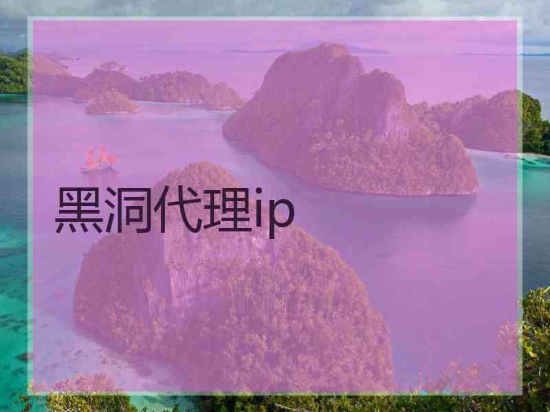 黑洞代理ip